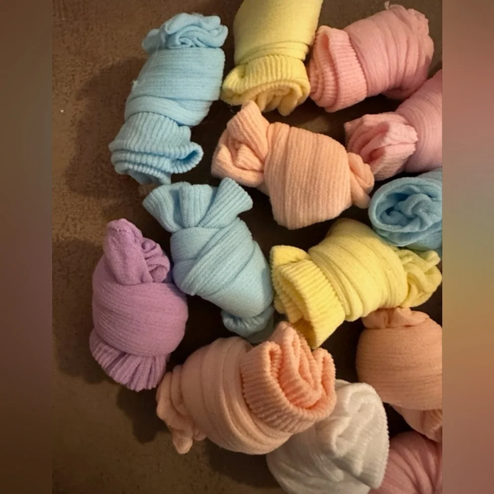 SMALL SIZE BABY SOCKS FOR A SHOWER 20 of them